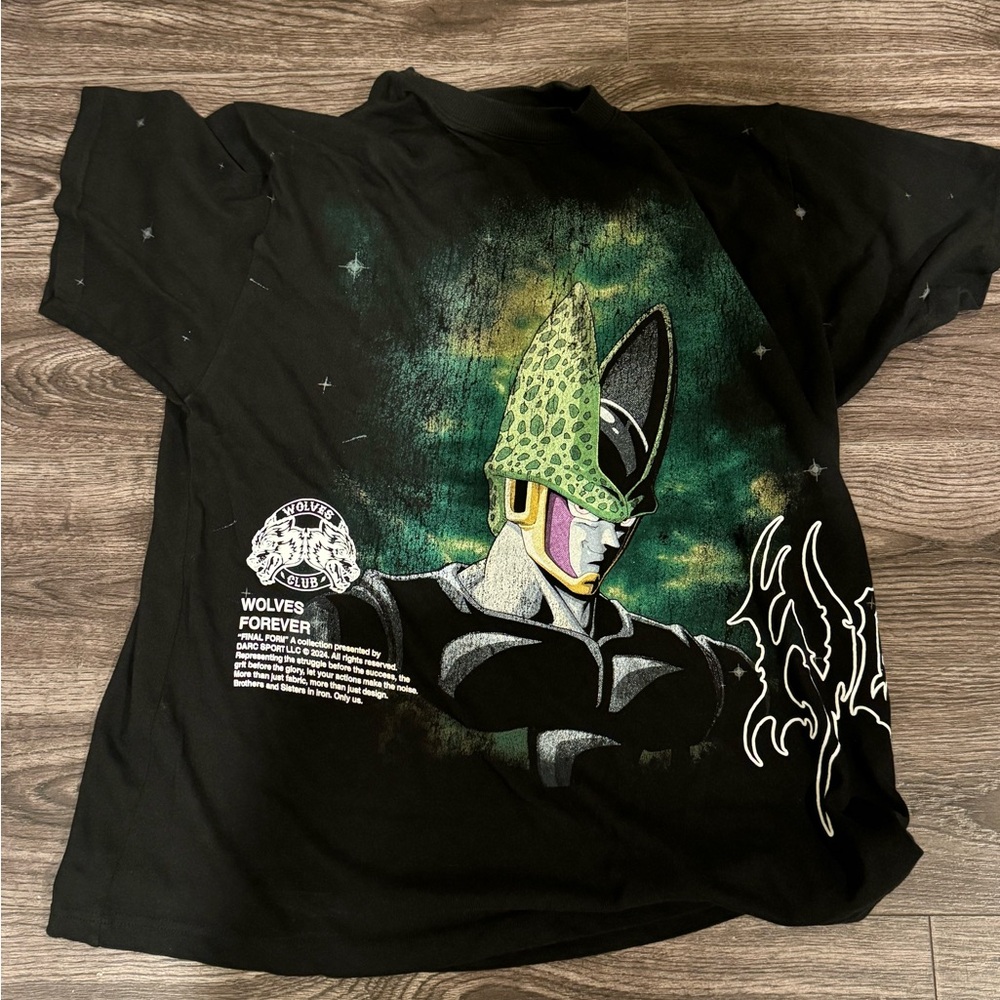 Darc Sport x Dragon Ball Z Cell Energy Premium Oversized Shirt Size M Limited